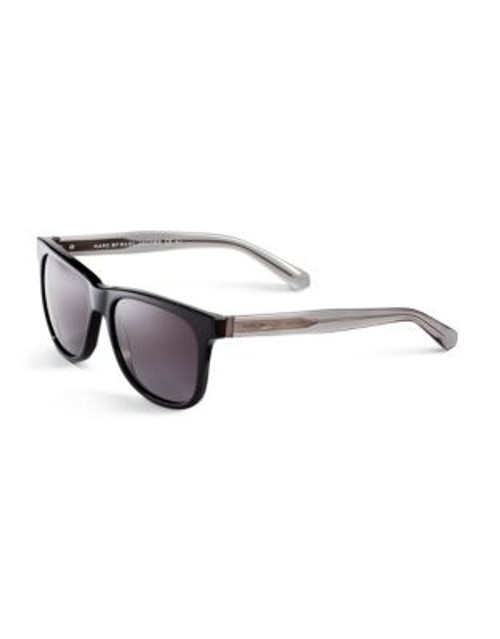 Marc By Marc Jacobs Wayfarer Gradient Sunglasses - BLACK GRAY CRYSTAL