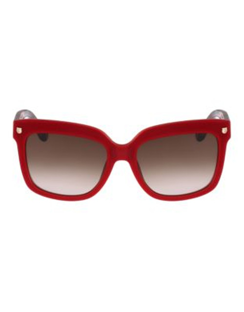 Ferragamo Square Sunglasses SF676S - CORAL RED