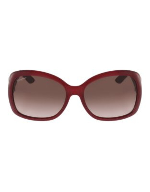 Ferragamo Square Sunglasses SF722S - RED