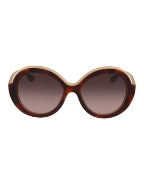 Ferragamo Round Sunglasses SF725S - HAVANA ROSE