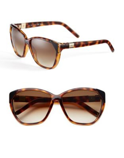 Chloé Tipped Cat-Eye Sunglasses - TORTOISE