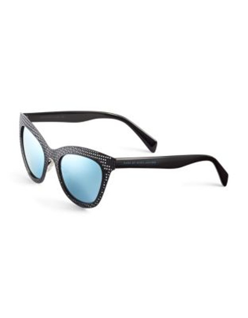 Marc By Marc Jacobs Perforated Cat-Eye Sunglasses - MATTE BLACK