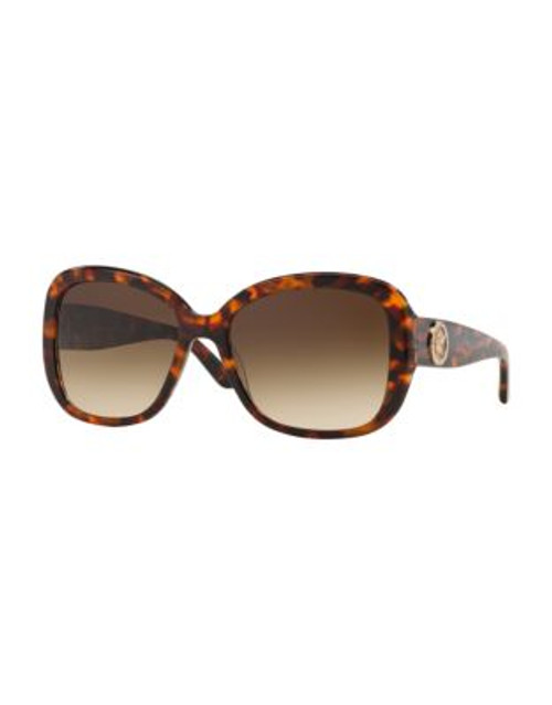 Versace Rock Icons Medusa Square Sunglasses - HAVANA/ANIMALIER BROWN