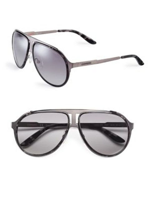 Carrera Double Bridge 58mm Sunglasses - BLACK HAVANA GREY