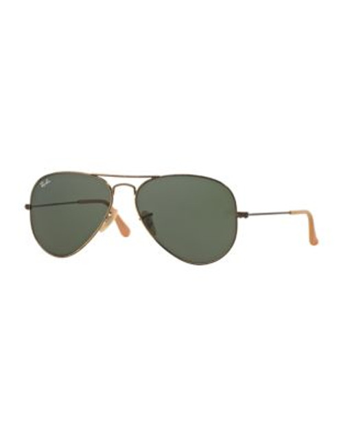 Ray-Ban Original Classic Aviator Sunglasses - BROWN BLACK - 58 MM