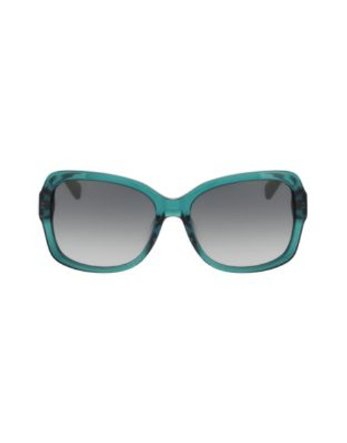 Diane Von Furstenberg Tallyanne Square Sunglasses - CRYSTAL AQUA