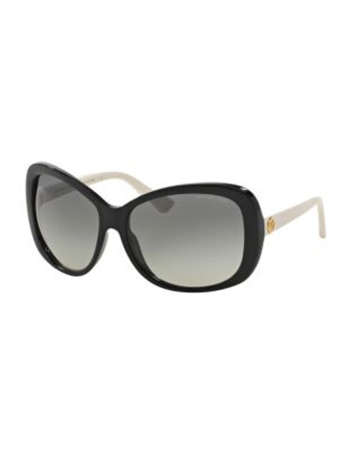 Michael Kors Hanelei Bay 60mm Oval Sunglasses - BLACK