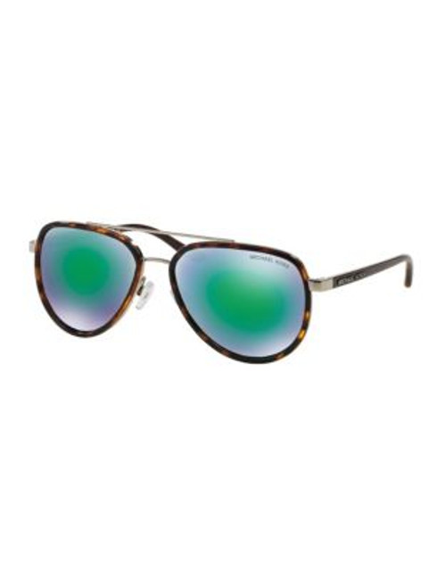 Michael Kors Playa Norte 57mm Aviators - GREEN