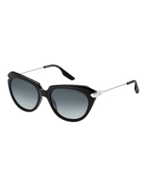 Mcq By Alexander Mcqueen Cat Eye Sunglass MCQ0006/S - BLACK