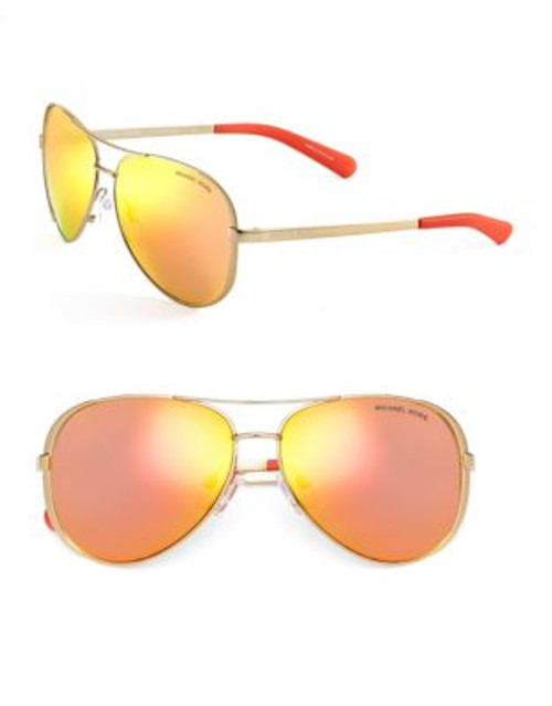 Michael Kors Chelsea 59mm Aviator Sunglasses - ORANGE