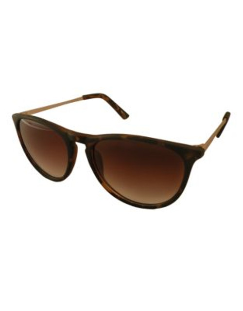 Jeanne Beker Ronda Modified Round - RUBBERIZED TORTOISE/GOLD