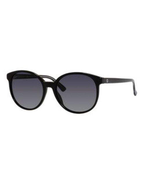 Gucci GG3722/S Oval Sunglasses - BLACK CRYSTAL