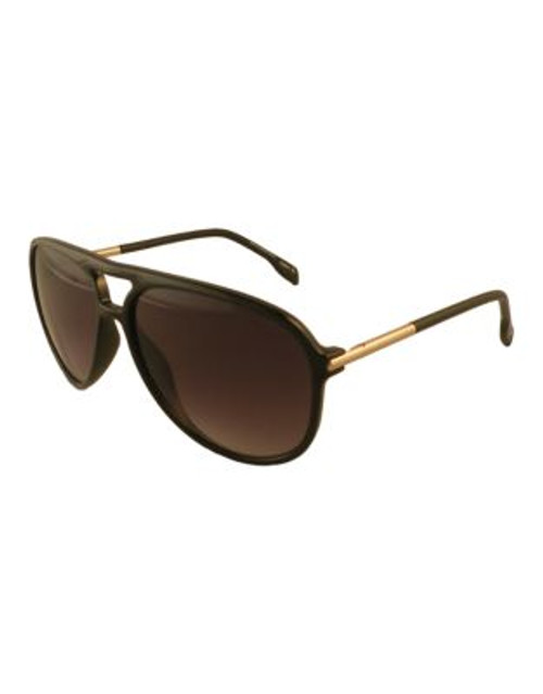 Jeanne Beker Non Metal Aviator - BLACK/GOLD