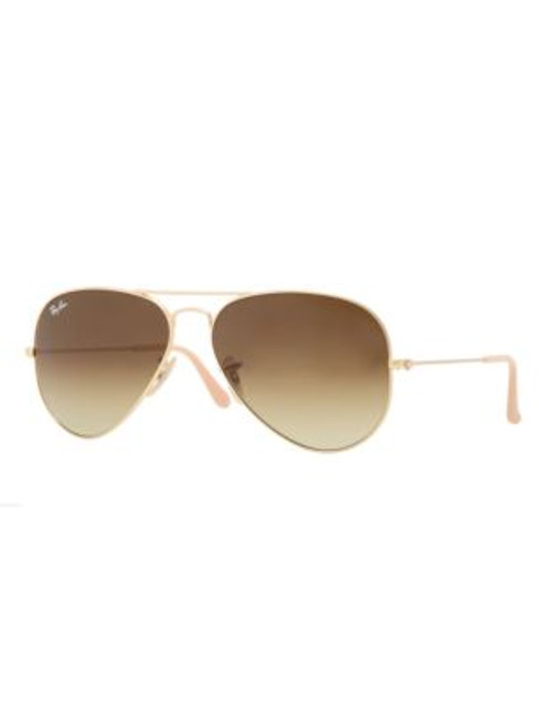 Ray-Ban Original Classic Aviator Sunglasses - MATTE GOLD/BROWN (112/85) - 58 MM