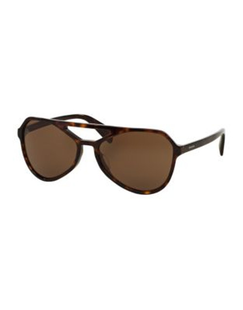 Prada Catwalk 58mm Pilot Sunglasses - TORTOISE