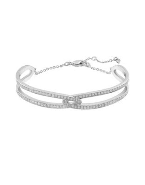 Swarovski Silver Tone Swarovski Crystal Creativity Bangle - SILVER