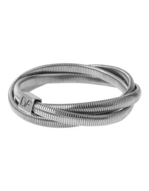 Diane Von Furstenberg Love is Life Spokes Metal Bracelet - SILVER