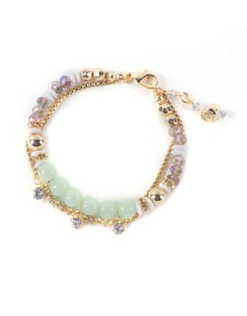 Lonna & Lilly Soft Mixed Bead Bracelet - GREEN