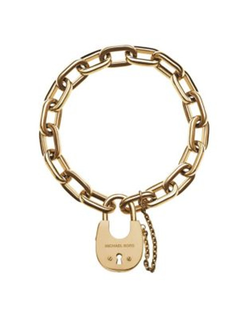 Michael Kors Link Padlock Bracelet - GOLD