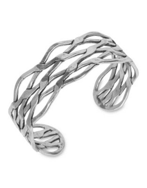 Lucky Brand Lucky Brand Bracelet Silver-Tone Twisted Metal Cuff Bracelet - SILVER