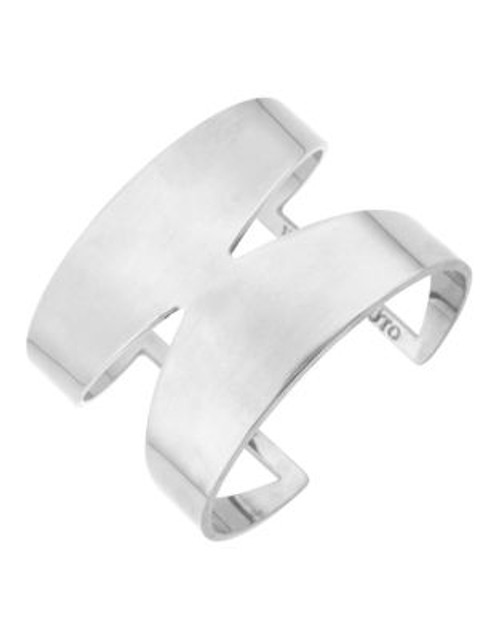 Vince Camuto Solid V Cut Out Cuff - RHODIUM