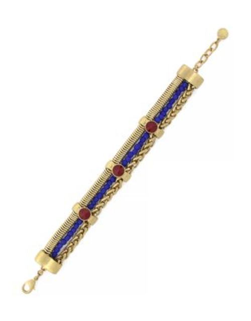 Vince Camuto Belle of the Bazaar Linear Snake Chain Bracelet - BLUE