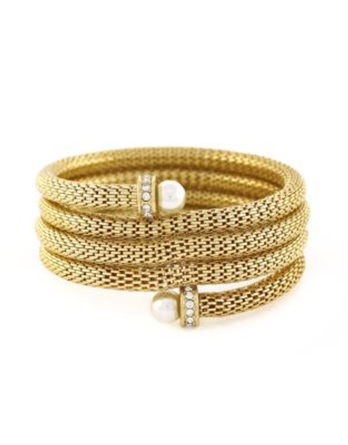 Bcbgeneration Coiled Wheat Chain Bracelet - GOLD