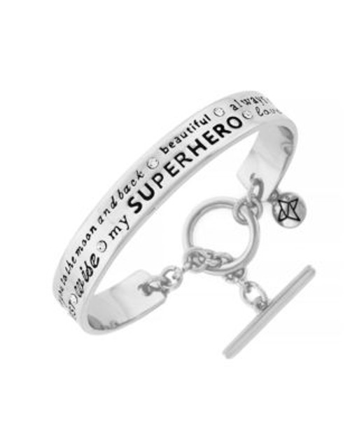 Bcbgeneration Mother Phrases Toggle Cuff - SILVER