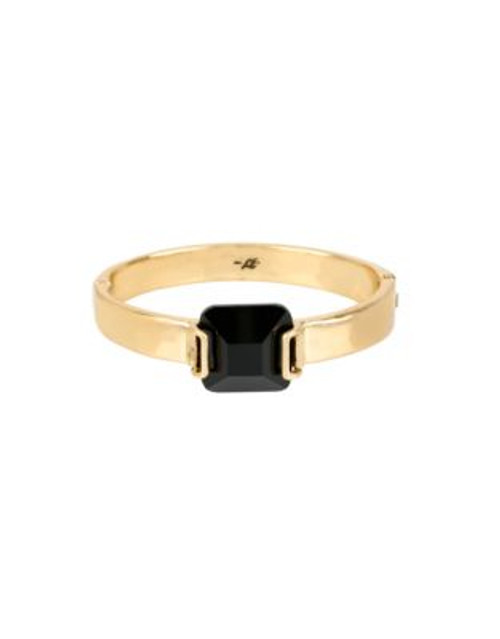 Kenneth Cole New York Jet Set Faceted Stone Bangle Bracelet - BLACK