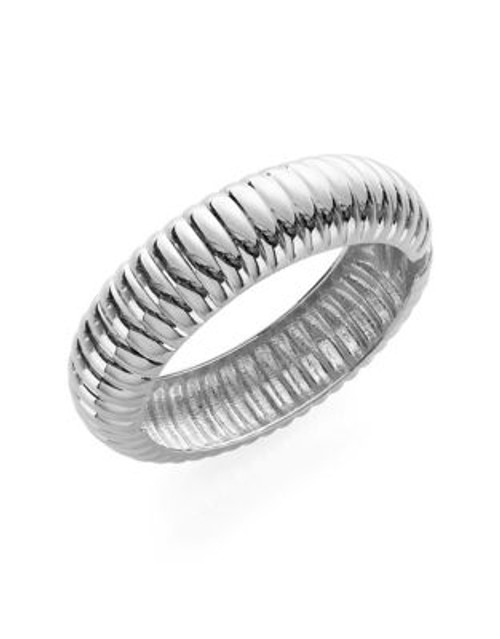 R.J. Graziano Tube Hinged Cuff Bracelet - SILVER