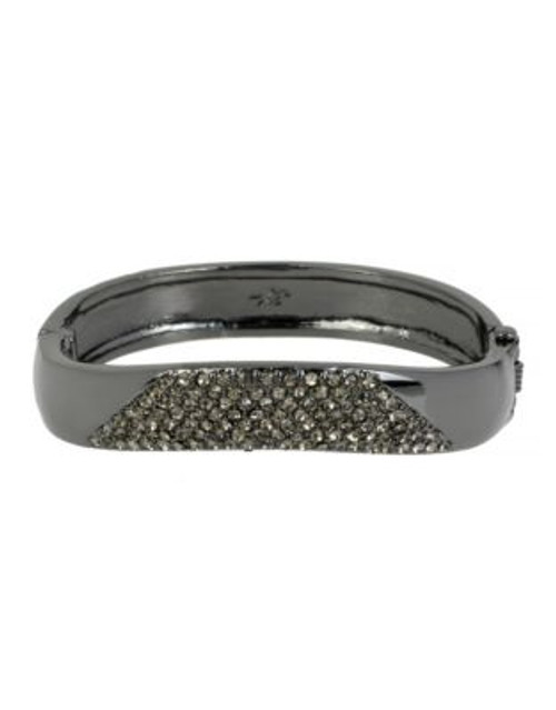 Kenneth Cole New York Pave Curved Bangle Bracelet - BLACK