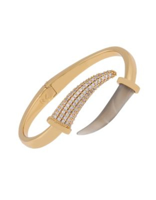 Rachel Zoe Hale Faux-Horn Hinge Bracelet - GOLD