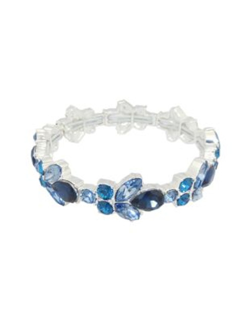 Nine West Multi-Stone Stretch Bracelet - BLUE