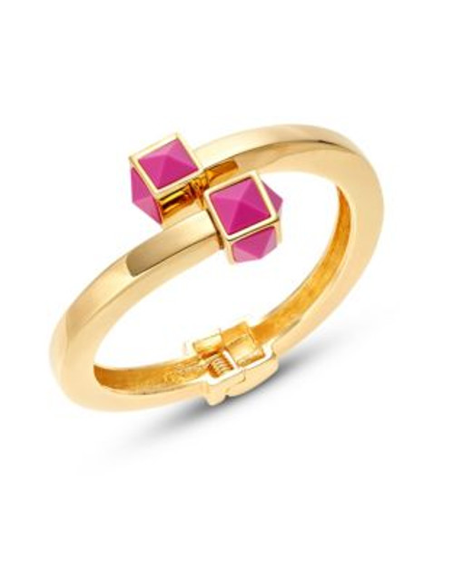 Trina Turk Pyramid Stone Bypass Cuff Bracelet - PINK