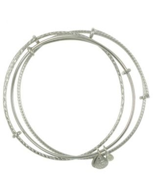 Alex And Ani Set Of 3 - SHINY SILVER