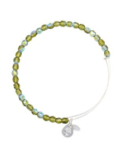 Alex And Ani Moss Rock Candy Beaded Bangle - GREEN