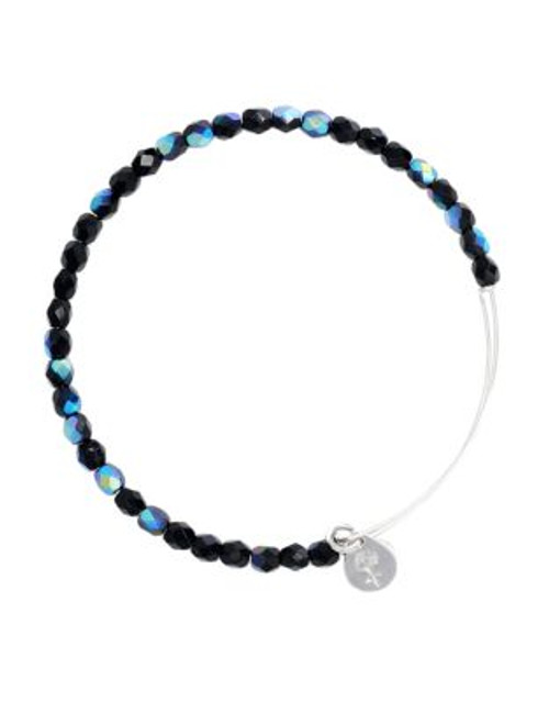 Alex And Ani Midnight Rock Candy Beaded Bangle - SILVER