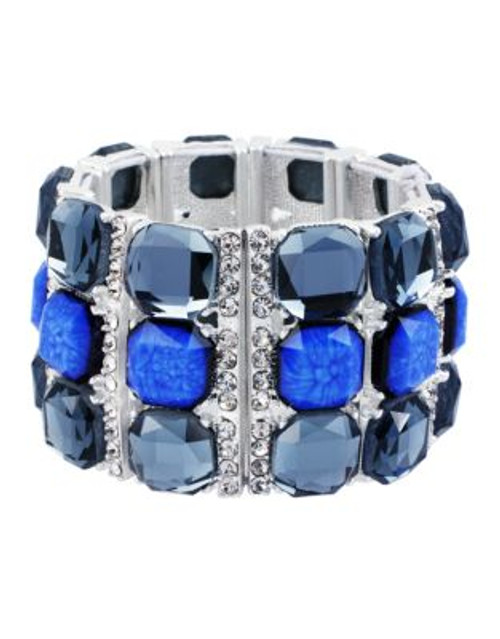 Haskell Purple Label Tribal Glam Metal Bracelet - BLUE