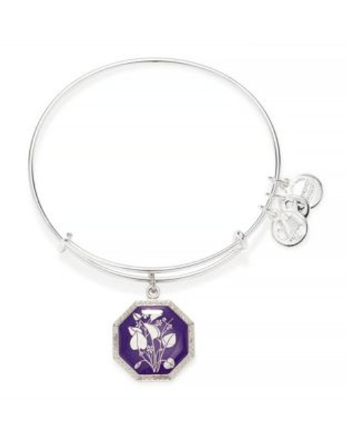 Alex And Ani Pursuit of Persephone Collection Seduced By Innocence - Violet Bangle - VIOLET/SILVER