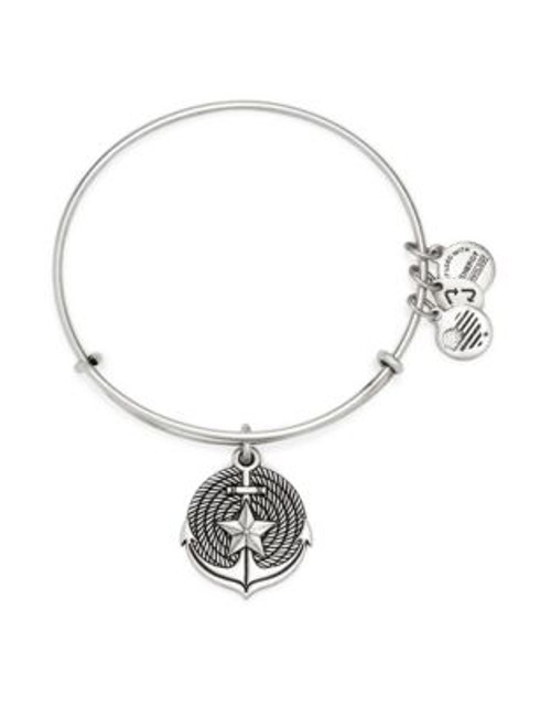 Alex And Ani Anchor Charm Bangle Bracelet - SILVER