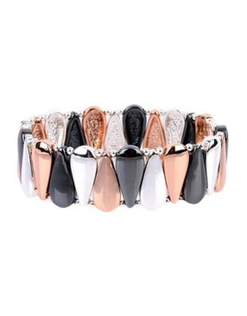 Nine West Teardrop Mixed Metal Stretch Bracelet - TRI