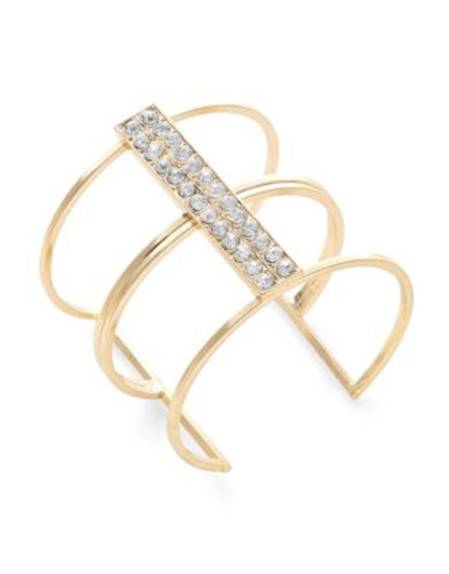 Expression Sparkle Bar Cut-Out Bracelet - GOLD