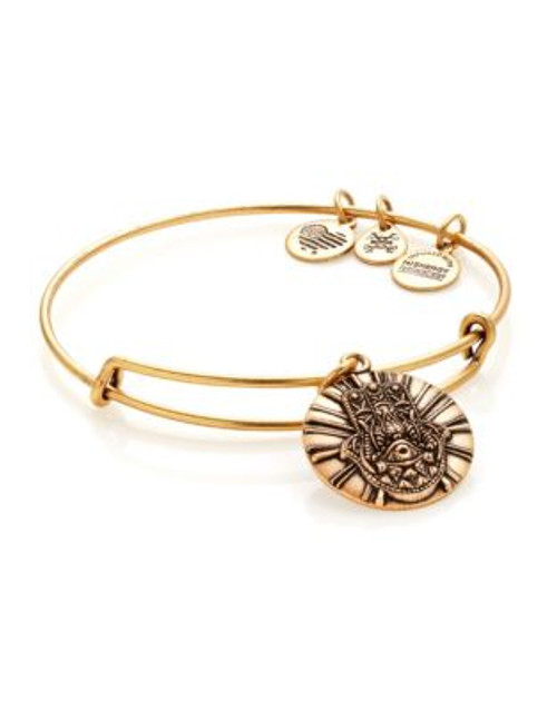 Alex And Ani Hand of Fatima Charm Bangle - GOLD