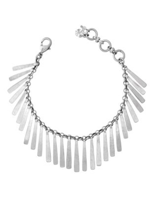 Lucky Brand Flex Feather Bracelet - SILVER