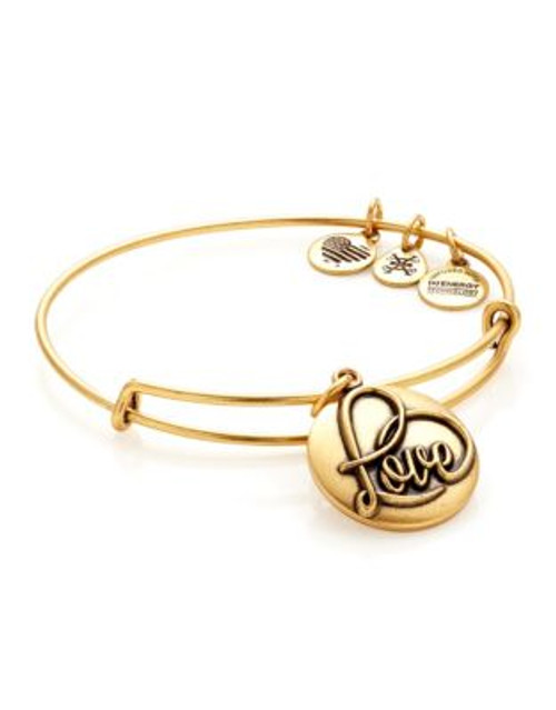 Alex And Ani Love Heart Charm Bangle - GOLD