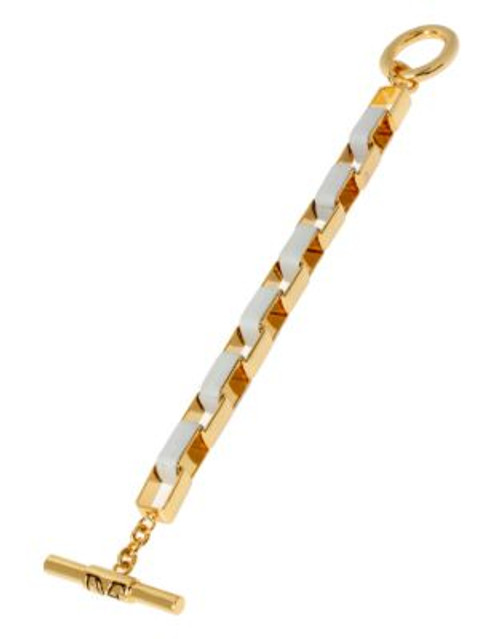 Diane Von Furstenberg Love Links Metal Bracelet - WHITE