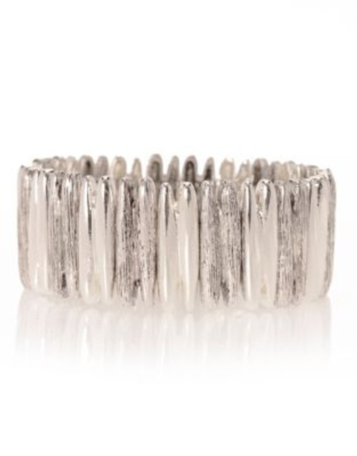 Jones New York Silver Tone Stretch Bracelet - SILVER