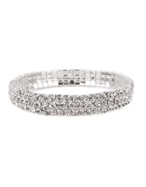 Cezanne Rhinestone Stretch Bracelet - SILVER