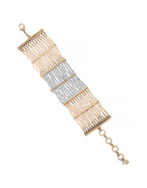 Lucky Brand Seed Bead Multi-Row Bracelet - TWO TONE