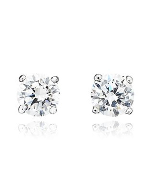 Crislu 0.50 ct. t.w. Brilliant Cut Cubic Zirconia Stud Earring - SILVER